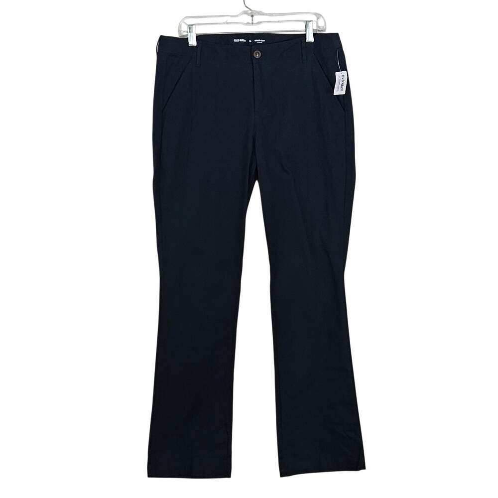 Old Navy High-Waisted Uniform Boot-Cut Pants Ink Blue Sz 12 NWT